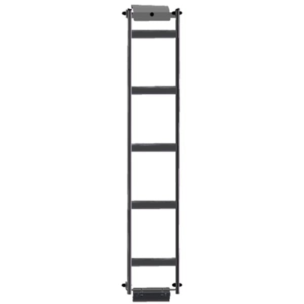 Echelle fixe aluminium sur porte droite équipement pour utilitaire