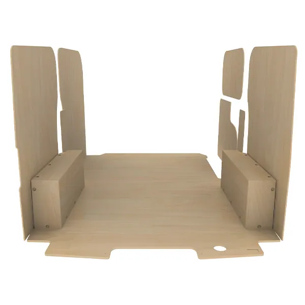 Habillage bois natural K4 CP brut équipement pour utilitaire Ford E Transit Custom 2024 