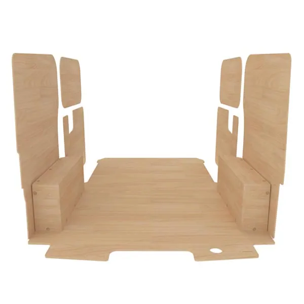 Habillage bois natural K4 CP brut équipement pour utilitaire Ford E Transit Custom 2024 