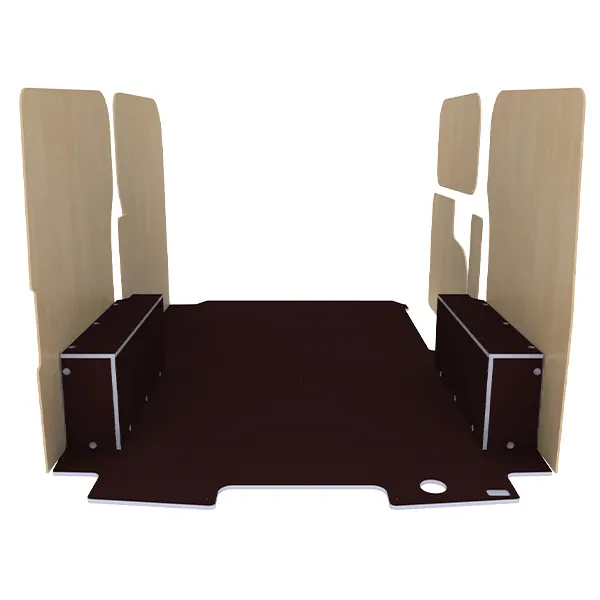 Habillage bois natural K4AD CP antidérapant équipement pour utilitaire Ford E Transit Custom 2024 