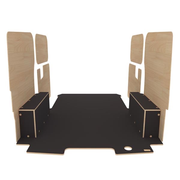 Habillage bois natural K4AD CP antidérapant équipement pour utilitaire Volkswagen Transporter 7 