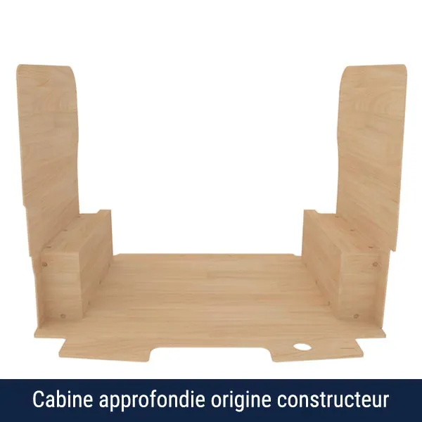 Habillage bois natural K4 CP brut équipement pour utilitaire Ford E Transit Custom 2024 