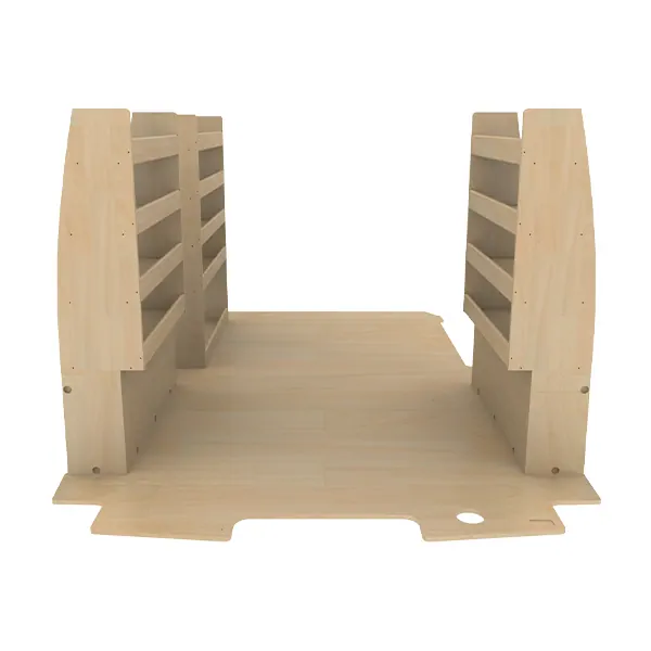 Aménagement bois optimum K4 CP brut équipement pour utilitaire Ford E Transit Custom 2024 