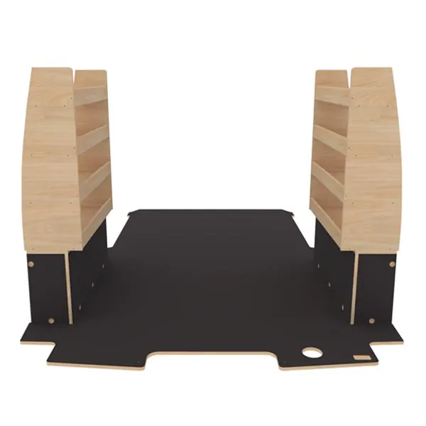 Aménagement bois optimum K4AD CP antidérapant équipement pour utilitaire Volkswagen Transporter 7 