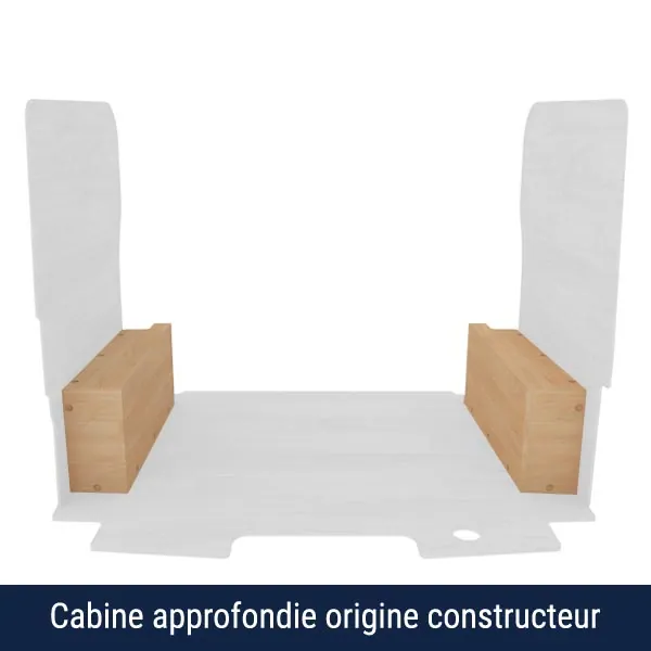 Passage de roues contreplaqué brut équipement pour utilitaire Ford E Transit Custom 2024 