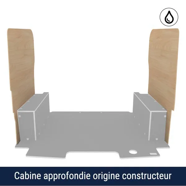 Latéraux contreplaqué vernis équipement pour utilitaire Ford E Transit Custom 2024 
