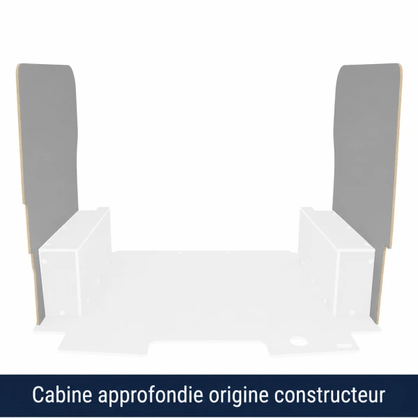 Latéraux contreplaqué filmé gris équipement pour utilitaire