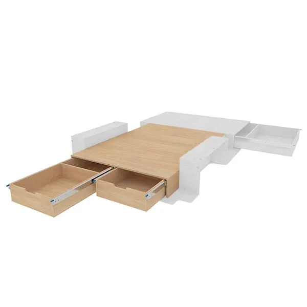 Double plancher arrière avec coulisses équipement pour utilitaire Ford E Transit Custom 2024 