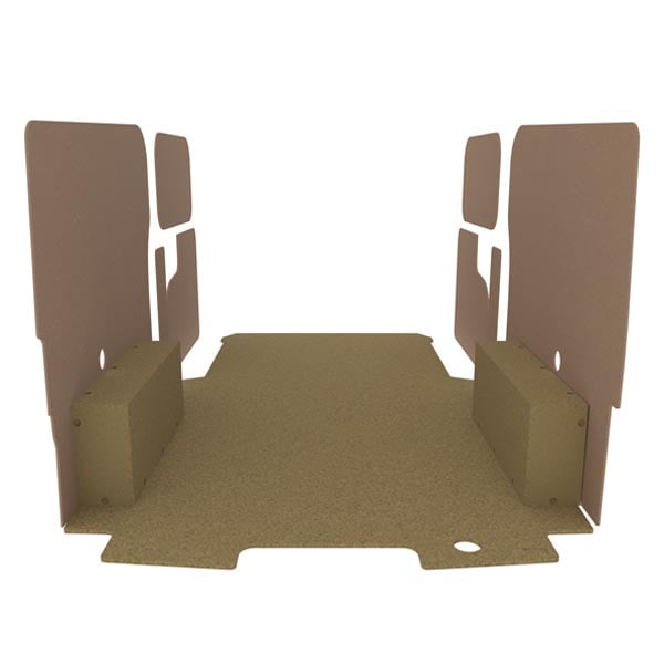 Habillage bois natural K2 aggloméré + MDF / Portes arrière incluses équipement pour utilitaire Ford E Transit Custom 2024 