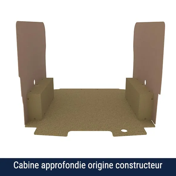 Habillage bois natural K2 aggloméré + MDF / Portes arrière incluses équipement pour utilitaire Ford E Transit Custom 2024 