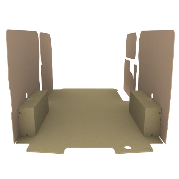 Habillage bois natural K2 aggloméré + MDF / Portes arrière incluses équipement pour utilitaire Volkswagen Transporter 7 