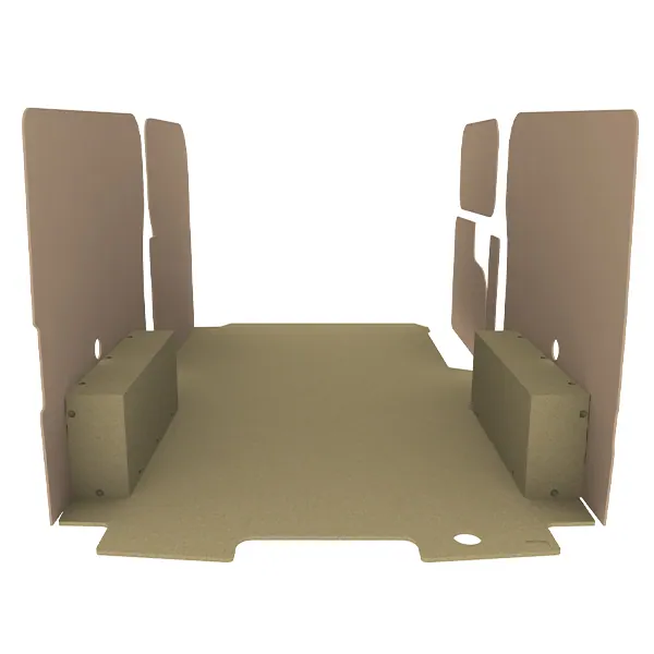Habillage bois natural K2 aggloméré + MDF / Portes arrière incluses équipement pour utilitaire Volkswagen Transporter 7 