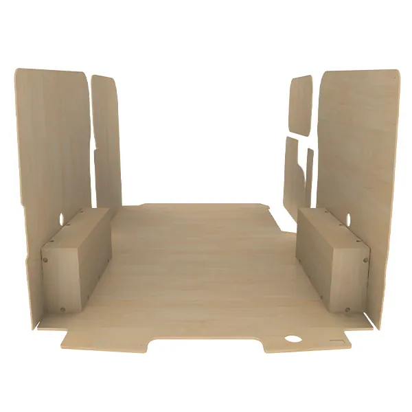Habillage bois natural K4 CP brut équipement pour utilitaire Ford E Transit Custom 2024 