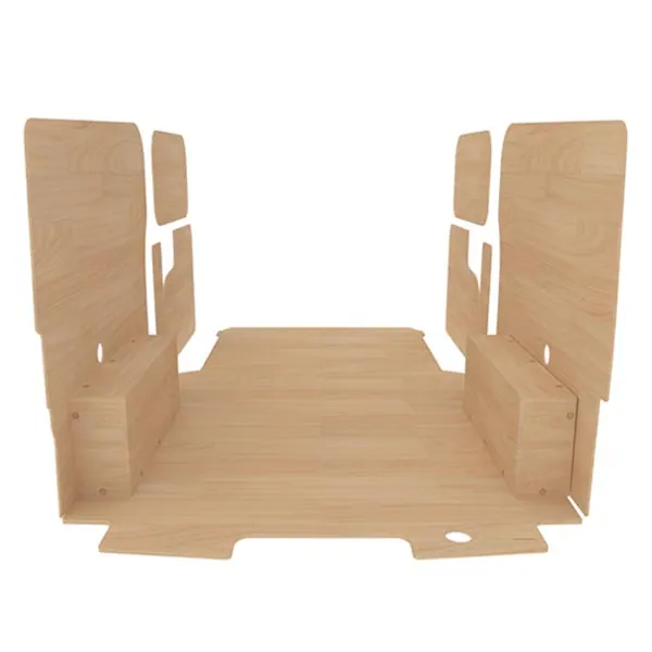 Habillage bois natural K4 CP brut équipement pour utilitaire Ford E Transit Custom 2024 