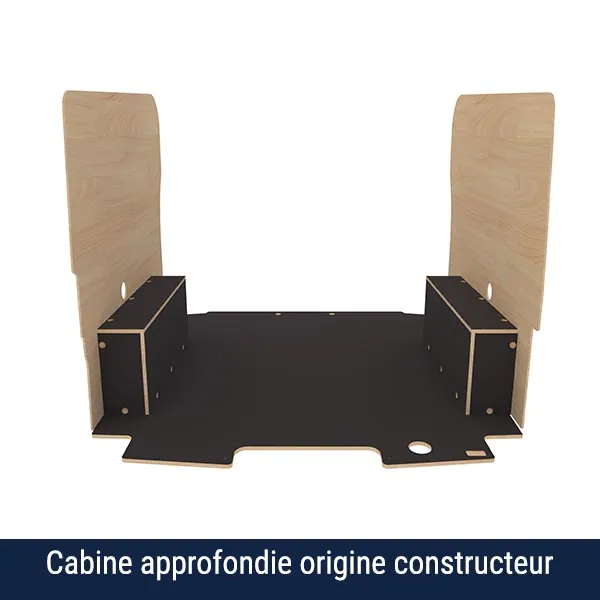 Habillage bois natural K4AD CP antidérapant équipement pour utilitaire Ford E Transit Custom 2024 