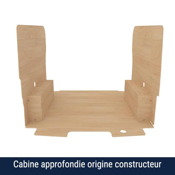 Habillage bois natural K4 CP brut équipement pour utilitaire Ford E Transit Custom 2024 