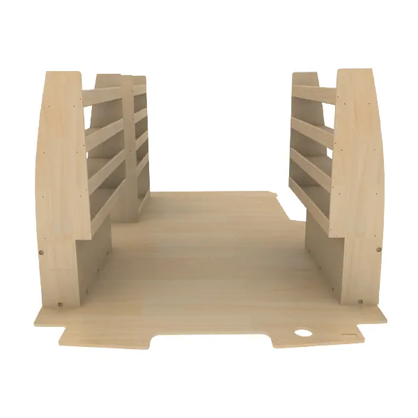 Aménagement bois optimum K4 CP brut équipement pour utilitaire Volkswagen Transporter 7 