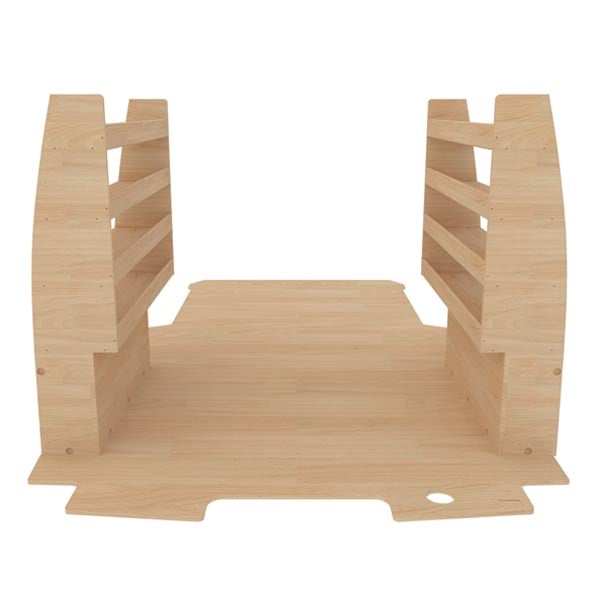Aménagement bois optimum K4 CP brut équipement pour utilitaire Volkswagen Transporter 7 