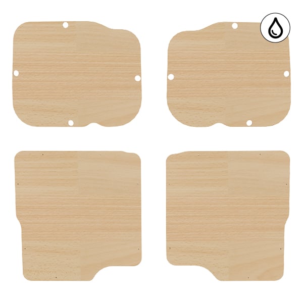 Image Portes arrière contreplaqué vernis