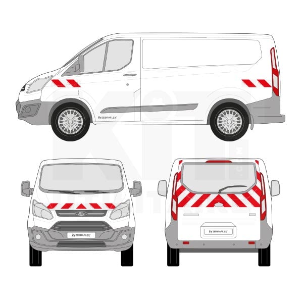 Kit de balisage classe B - 2012 - Hayon équipement pour utilitaire Ford Custom 2013 