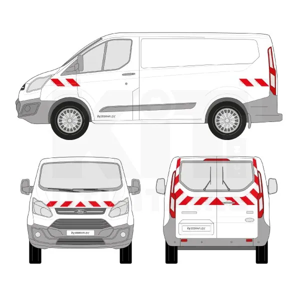 Kit de balisage classe B - 2012 équipement pour utilitaire Ford Custom 2013 