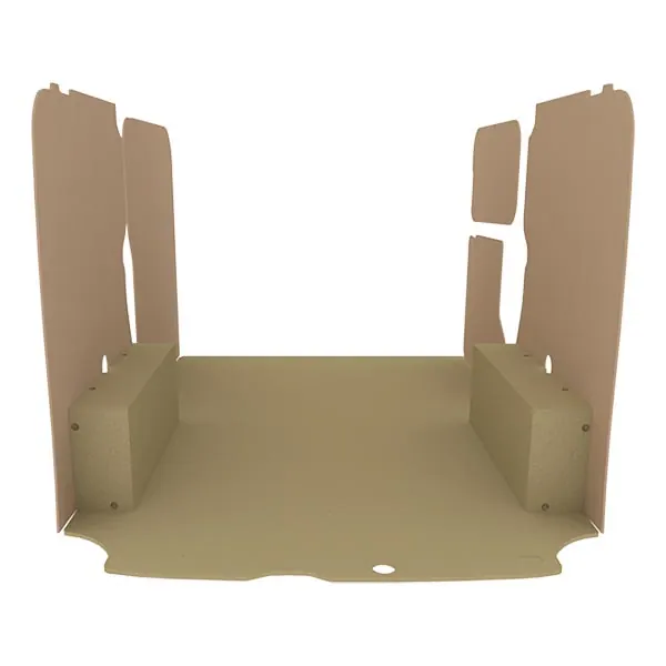 Habillage bois natural K2 aggloméré + MDF / Portes arrière incluses équipement pour utilitaire Ford Custom 2013 
