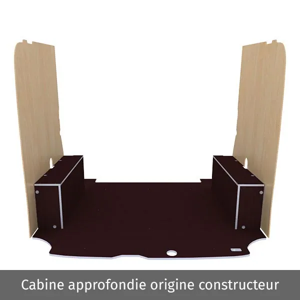 Habillage bois natural K4AD CP antidérapant équipement pour utilitaire Ford Custom 2013 