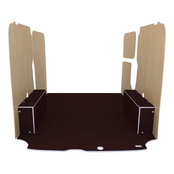 Habillage bois natural K4AD CP antidérapant équipement pour utilitaire Ford Custom 2013 