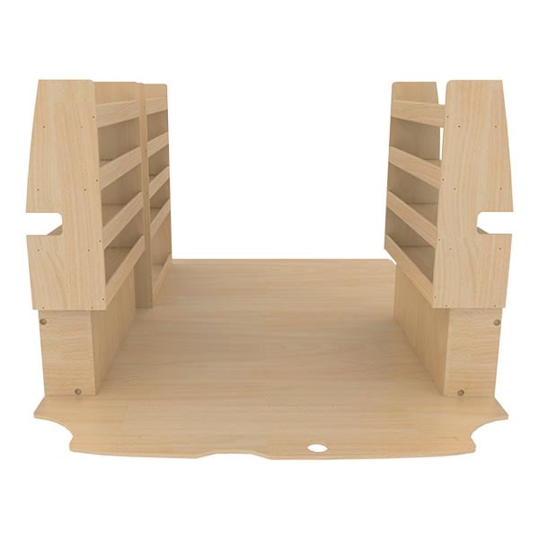 Aménagement bois optimum K4 CP brut équipement pour utilitaire Ford Custom 2013 