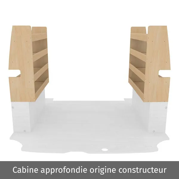 Pack casiers bois équipement pour utilitaire Ford Custom 2013 