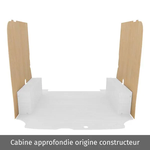 Latéraux contreplaqué brut équipement pour utilitaire Ford Custom 2013 