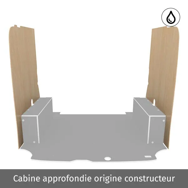 Latéraux contreplaqué vernis équipement pour utilitaire Ford Custom 2013 