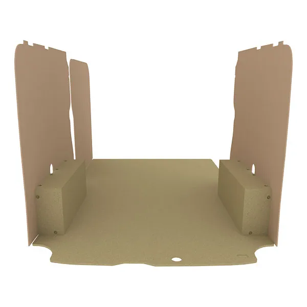 Habillage bois natural K2 aggloméré + MDF / Portes arrière incluses équipement pour utilitaire Ford Custom 2013 