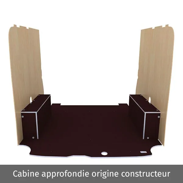 Habillage bois natural K4AD CP antidérapant équipement pour utilitaire Ford Custom 2013 