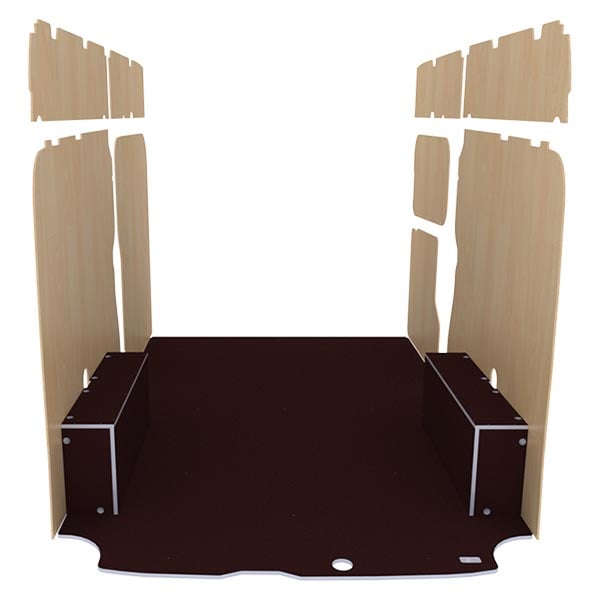 Habillage bois natural K4AD CP antidérapant équipement pour utilitaire Ford Custom 2013 