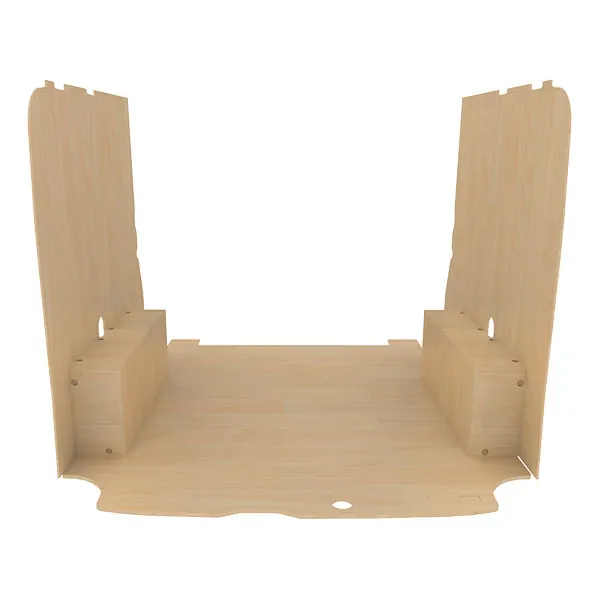 Habillage bois natural K4 CP brut équipement pour utilitaire Ford Custom 2013 