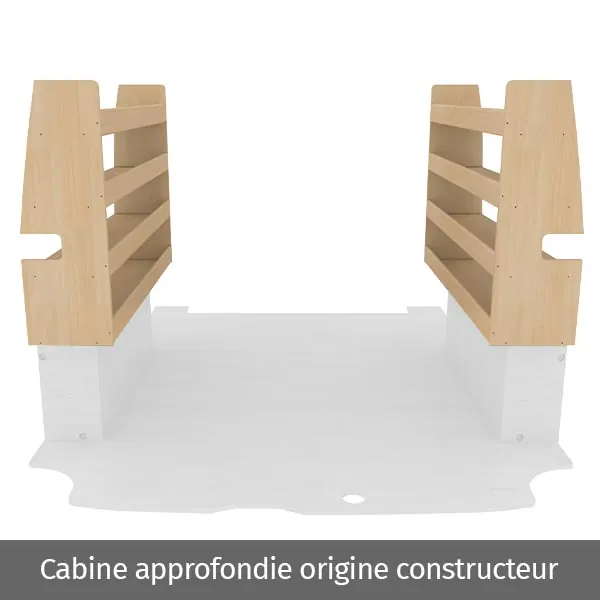 Pack casiers bois équipement pour utilitaire Ford Custom 2013 