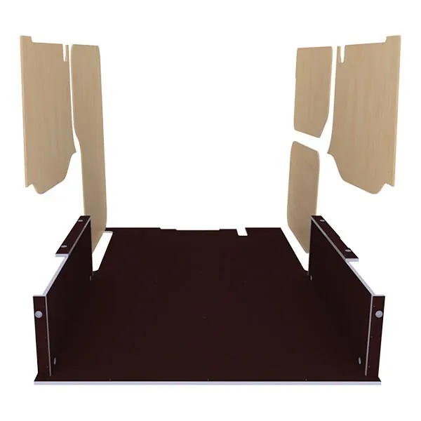 Habillage bois natural K4AD CP antidérapant équipement pour utilitaire Ford Connect II 2013 