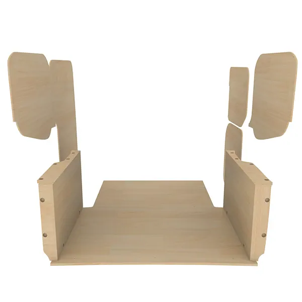 Habillage bois natural K4 CP brut équipement pour utilitaire Ford Transit Courier II 2024 