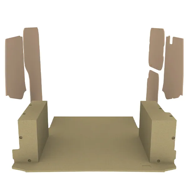 Habillage bois natural K2 aggloméré + MDF / Portes arrière incluses équipement pour utilitaire Ford Transit Courier I 2014 