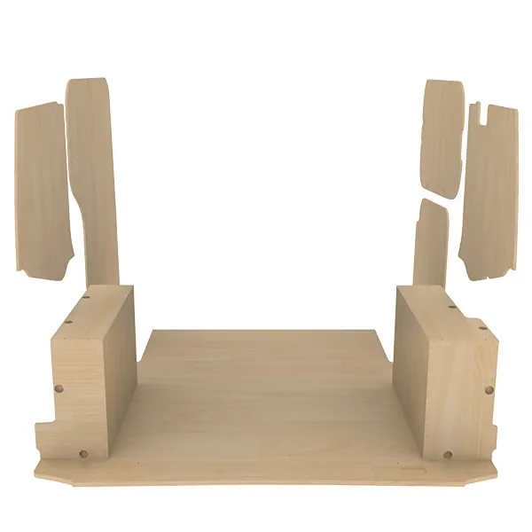 Habillage bois natural K4 CP brut équipement pour utilitaire Ford Transit Courier I 2014 