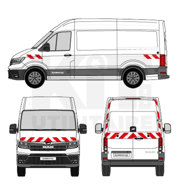 Kit de balisage classe B - 2016 équipement pour utilitaire Man Tge 2017 
