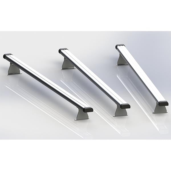Jeu de 3 barres de toit en aluminium équipement pour utilitaire Man Tge 2017 