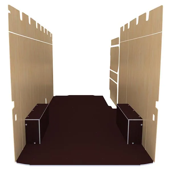 Habillage bois natural K5 CP antidérapant + vernis équipement pour utilitaire Volkswagen Crafter II 2016 
