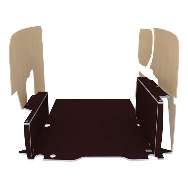 Habillage bois natural K5 CP antidérapant + vernis équipement pour utilitaire Renault Express Van 2021 