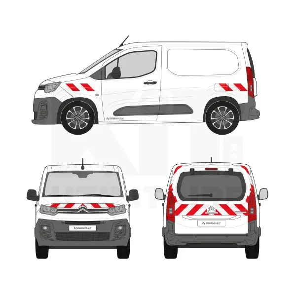 Kit de balisage Classe A - 2018 - Hayon équipement pour utilitaire Citroen Berlingo III Van 2018 