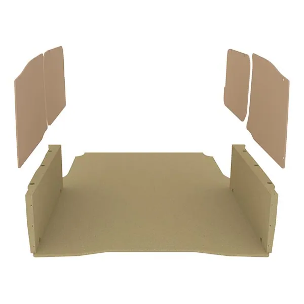 Habillage bois natural K2 aggloméré + MDF / Portes arrière incluses équipement pour utilitaire Peugeot Partner III 2018 