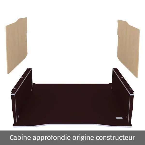 Habillage bois natural K4AD CP antidérapant équipement pour utilitaire Peugeot Partner III 2018 