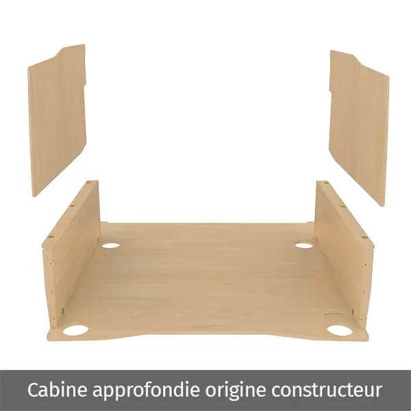 Habillage bois natural K4 CP brut équipement pour utilitaire Peugeot Partner III 2018 