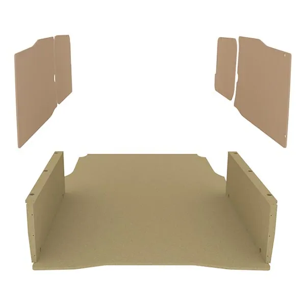 Habillage bois natural K2 aggloméré + MDF / Portes arrière incluses équipement pour utilitaire Peugeot Partner III 2018 